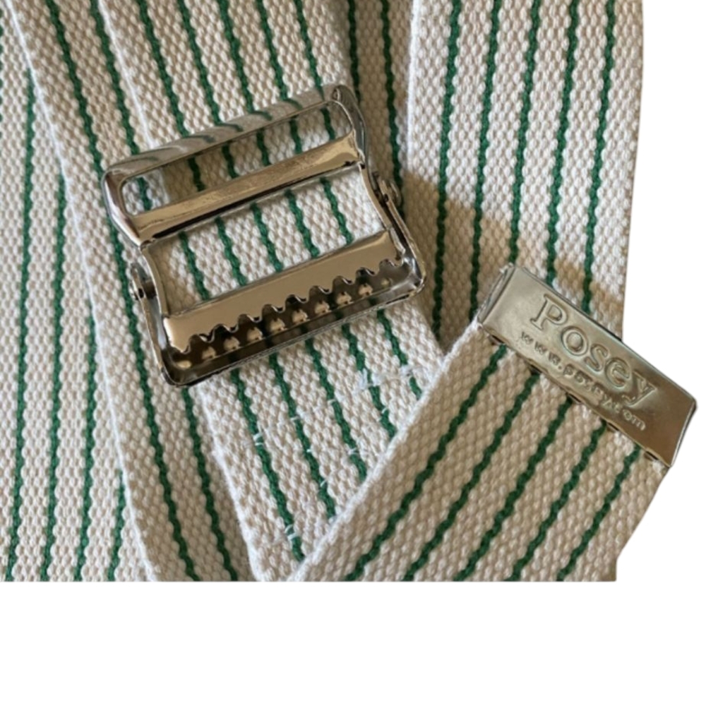 Posey Gait Med belt White and Green 72 In